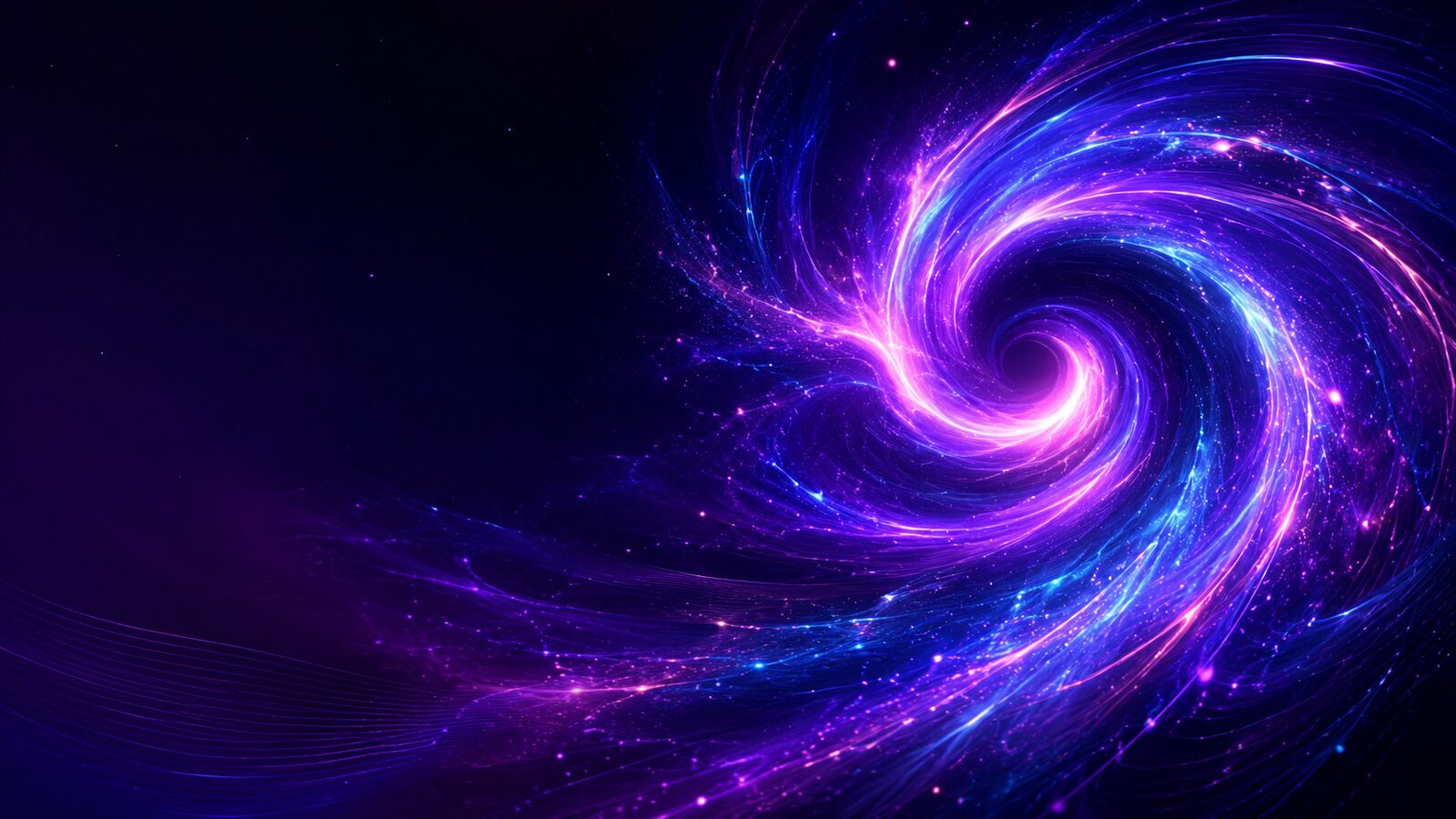 Luminous violet, magenta, and electric-blue spiral of light for Recursive AI Creativity: Why Loops, Patterns, and Prompts Feel So Interesting